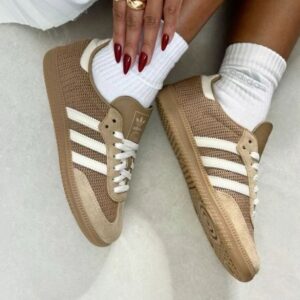 Tenis Samba Crochet Couro