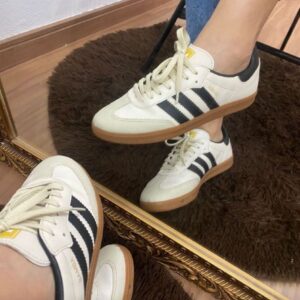 Tenis Samba Bege com Preto