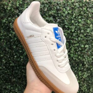 Tenis Samba Branco de Couro Sintético