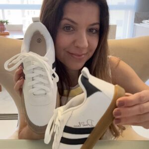 Tenis feminino  Dani Lavie Duas Listras Tradicional De Bico