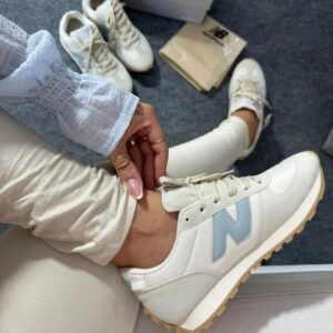 Tenis New 327 Bege Azul