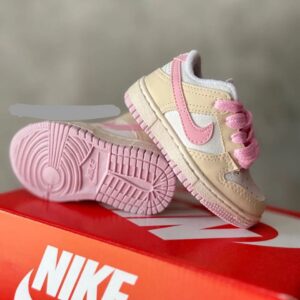 Nike Dunk Bege Rosa Infantill