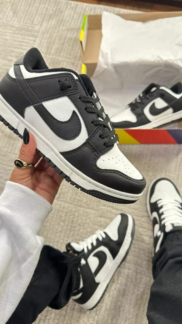 Tenis Dunk Branco Preto