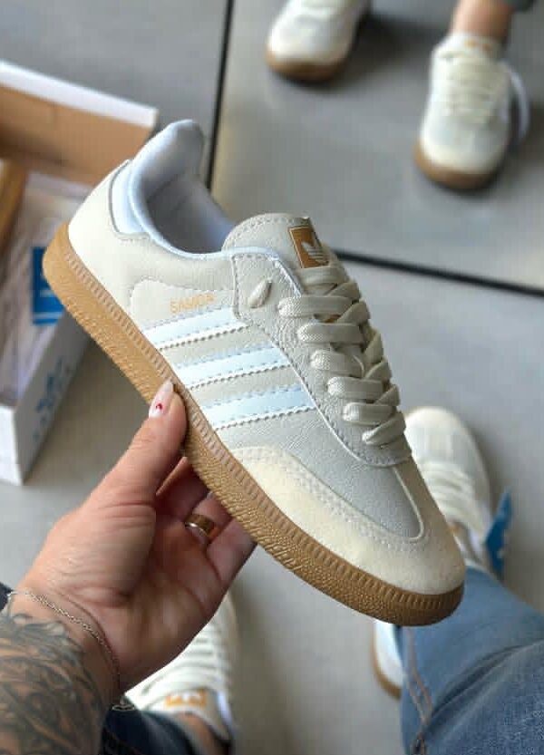 Tenis Feminino Sam Bege com Branco