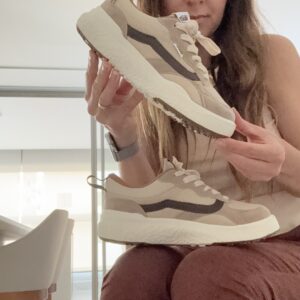 Tenis Van vr3 Bege Marrom