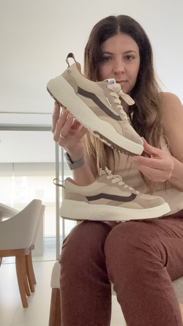 Tenis Van vr3 Bege Marrom
