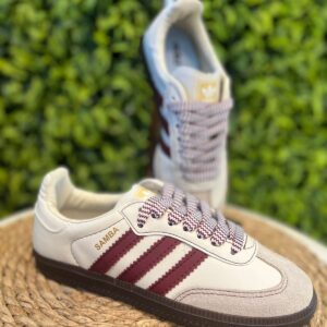 Tenis Samba de Couro Sintético OFF com Bordo