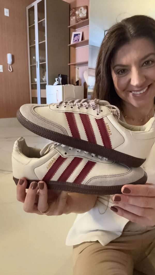 Tenis Feminino Sam de Couro Sintético OFF com Bordo