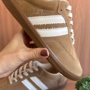 Tenis Feminino Dani 126 Bege Caramelo