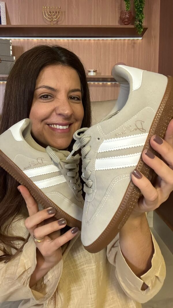 Tenis Feminino Dani 126 Cinza Claro