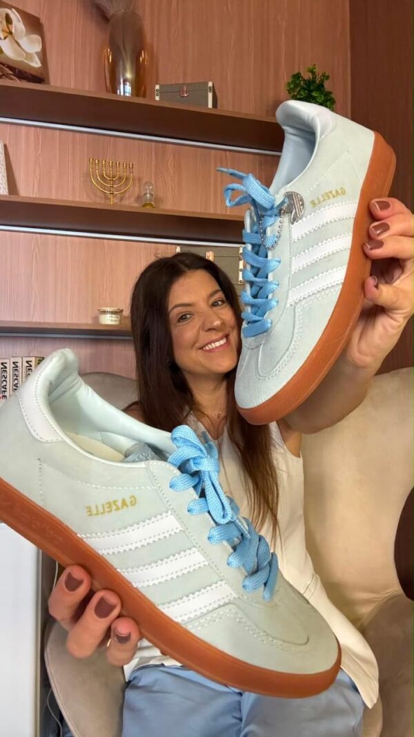 Tenis Feminino Sam Gazelle Azul Bebe