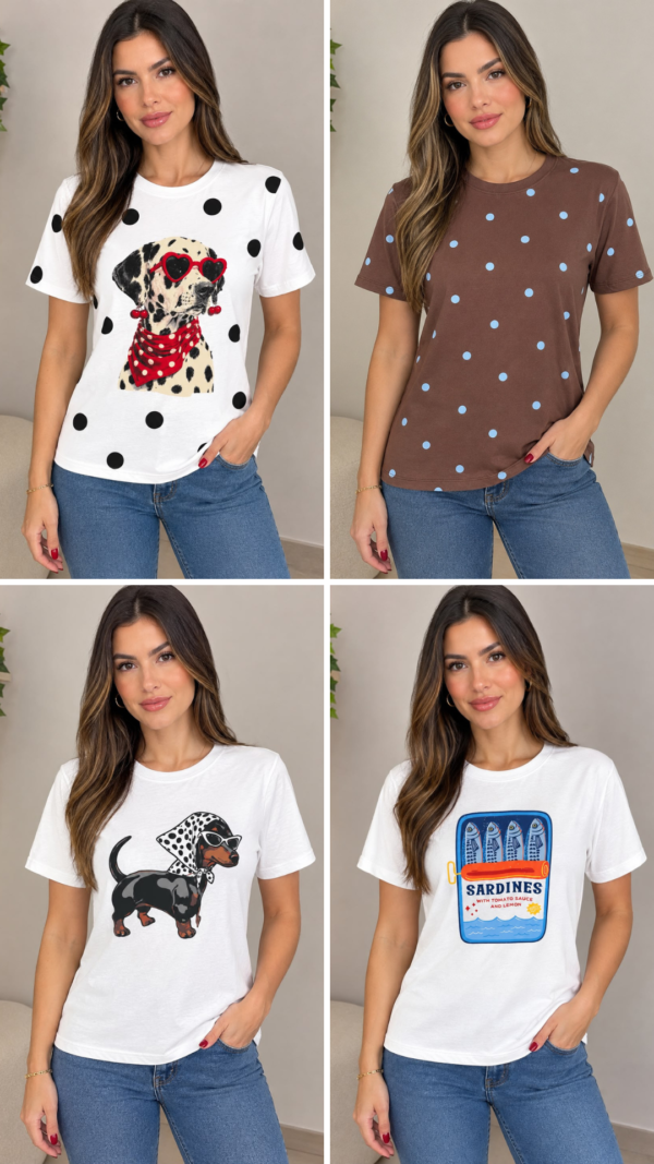 Tshirts Blusa Feminina BabyLook 100% Algodão